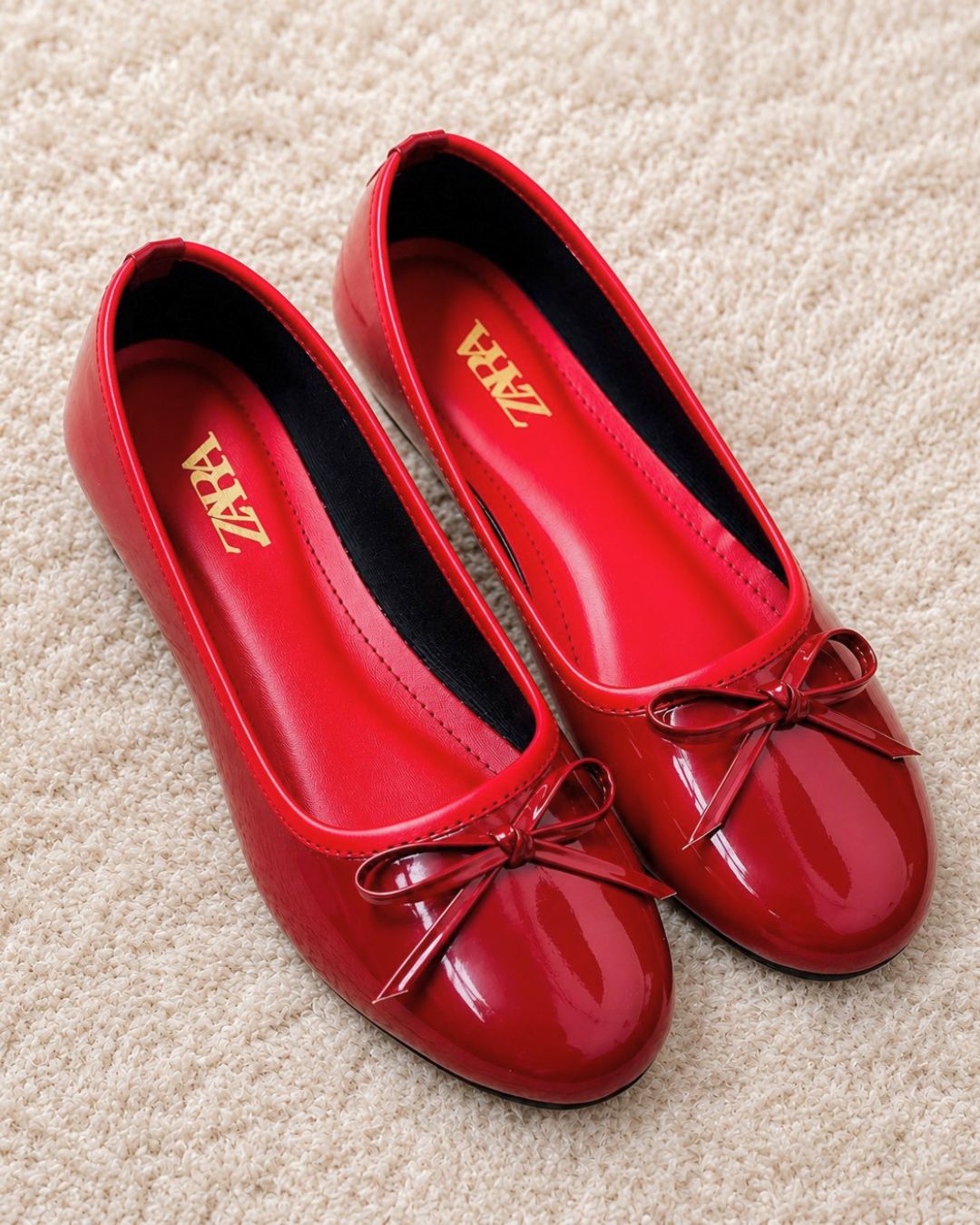 ZARA PATENT PUMPS
