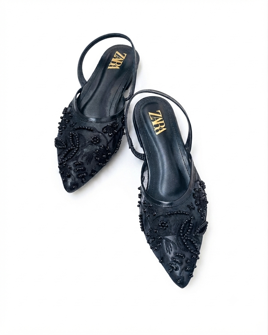 ZARA SLINGBACK FLATS