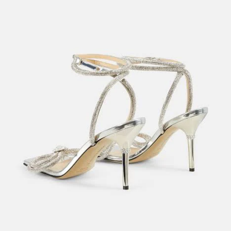 MACH & MACH DOUBLE BOW SQUARE TOE HEELS