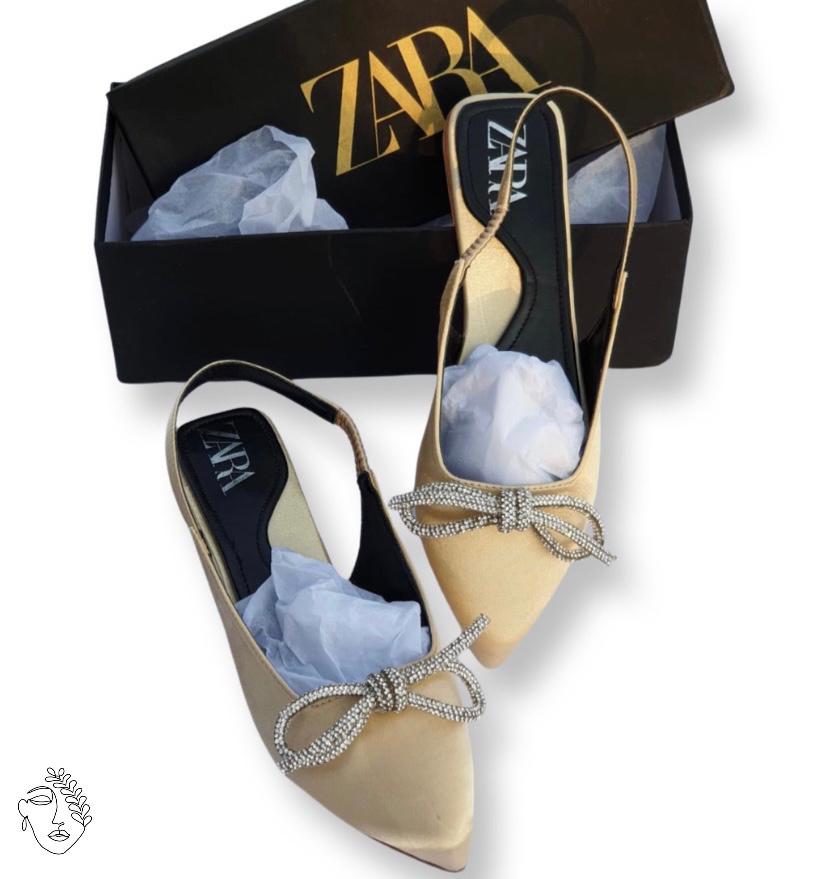 ZARA - BOW FLAT PUMPS