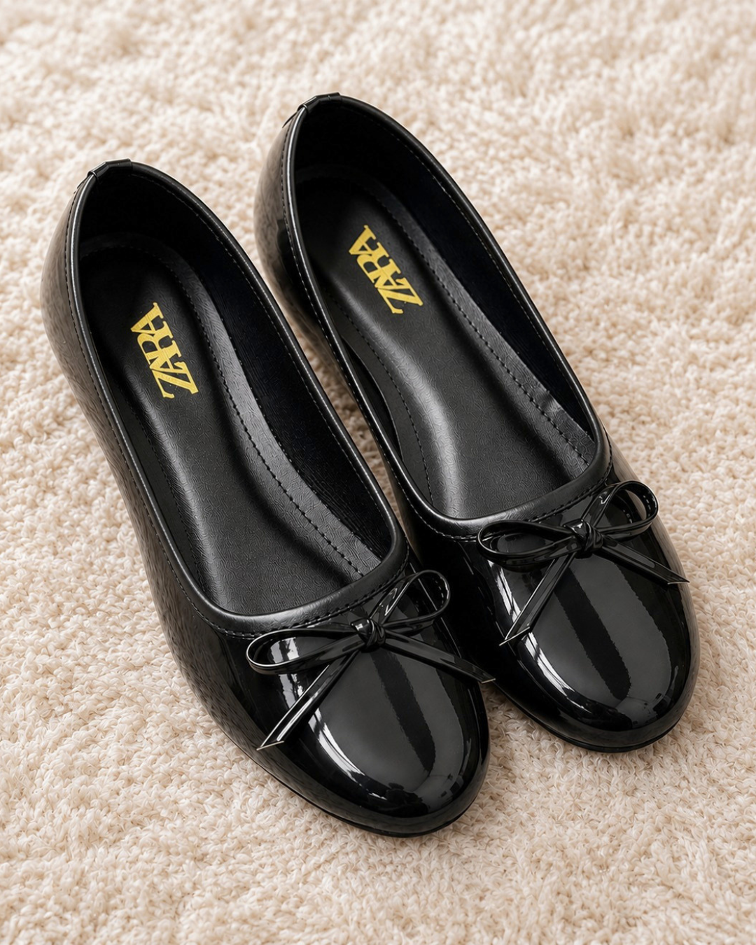 ZARA PATENT PUMPS