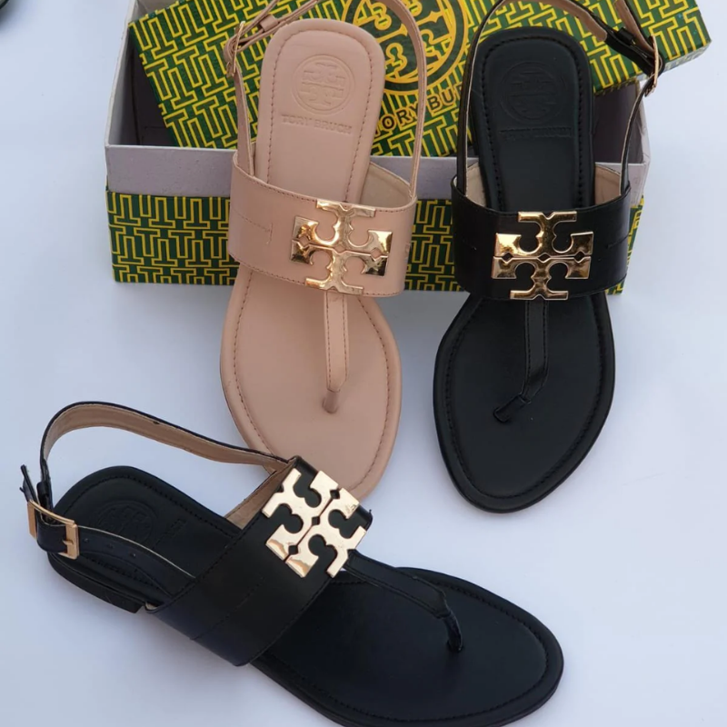 TORY BURCH EVERLY T-STRAP FLAT SANDALS