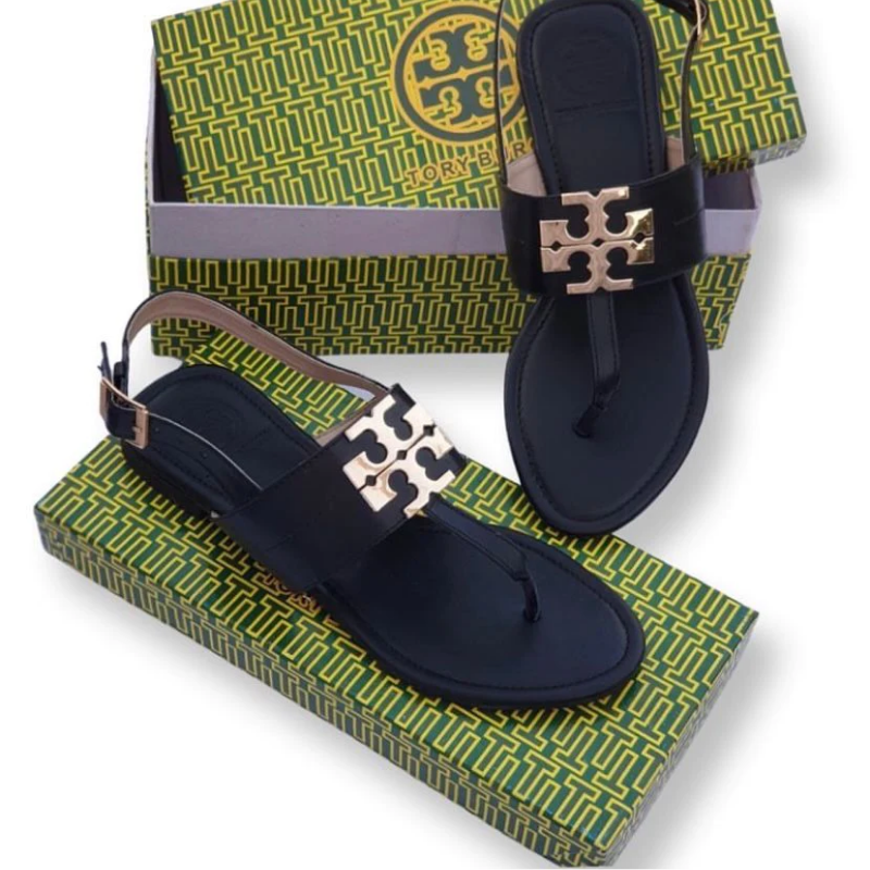 TORY BURCH EVERLY T-STRAP FLAT SANDALS