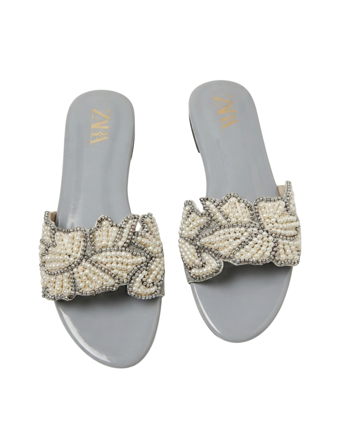 ZARA PEARL FLATS