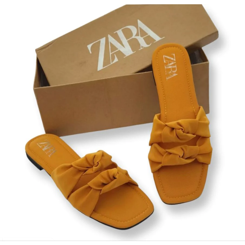 ZARA DOUBLE STRAP KNOT SANDALS