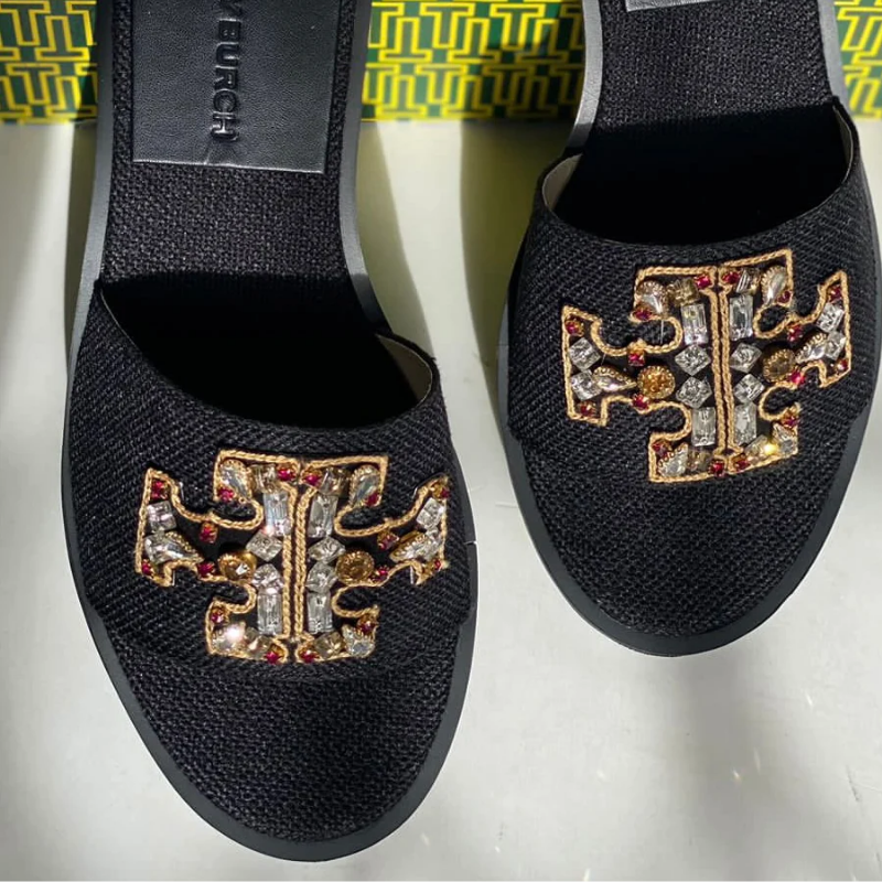 TORY BURCH INES EMBELLISHED SLIDES