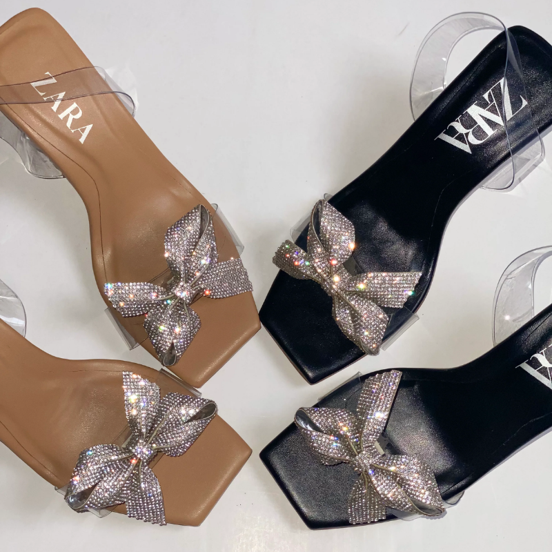 ZARA BOW HEELS