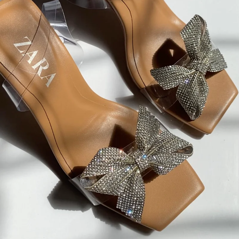 ZARA BOW HEELS