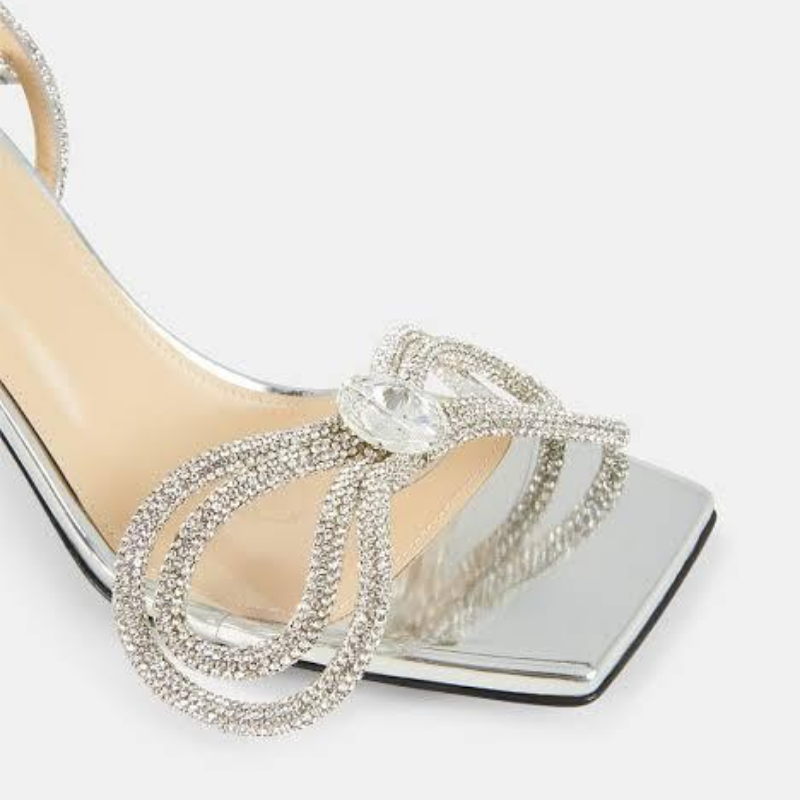 MACH & MACH DOUBLE BOW SQUARE TOE HEELS