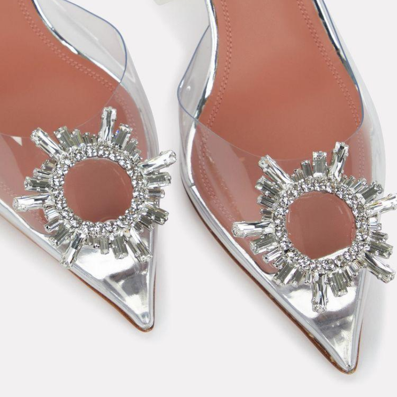 MANOLO BLAHNIK TRANPARENT SUN HEEL