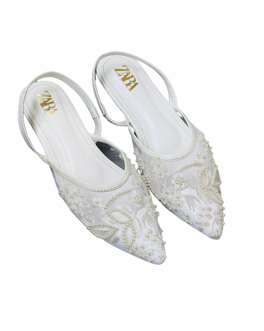 ZARA SLINGBACK FLATS