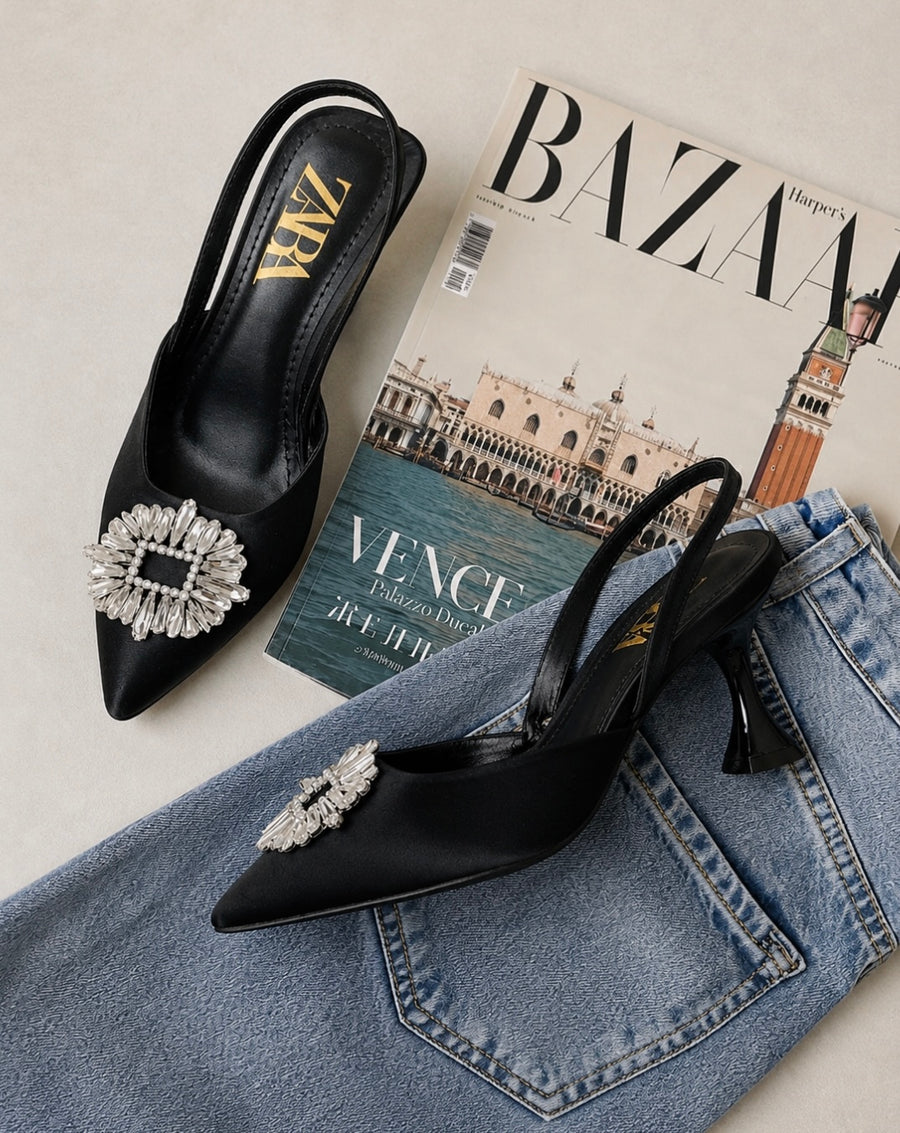 ZARA BUCKLE HEELS