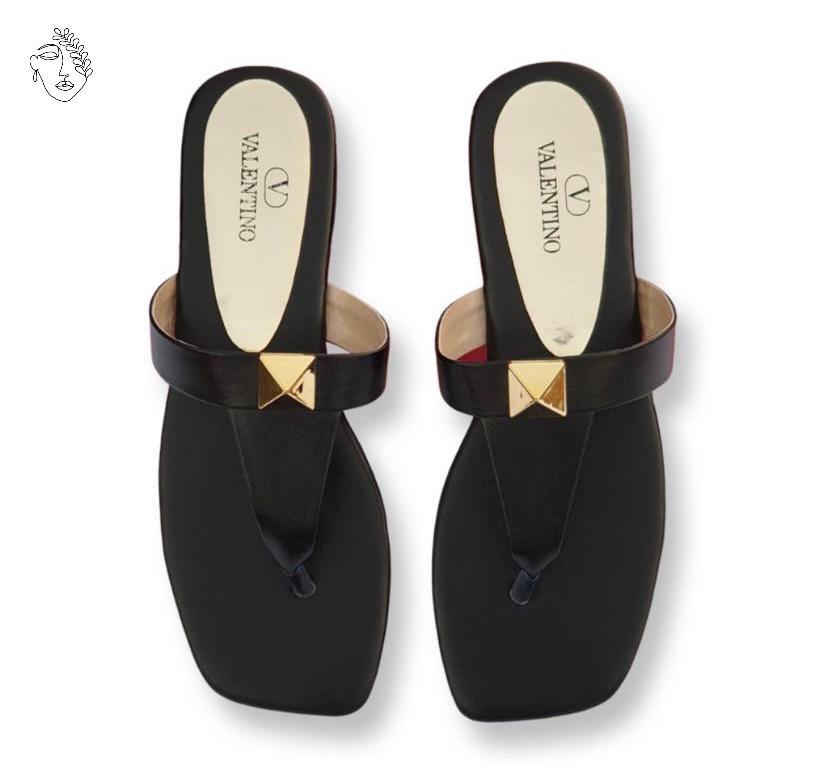 VALENTINO T-STRAP FLAT SANDALS