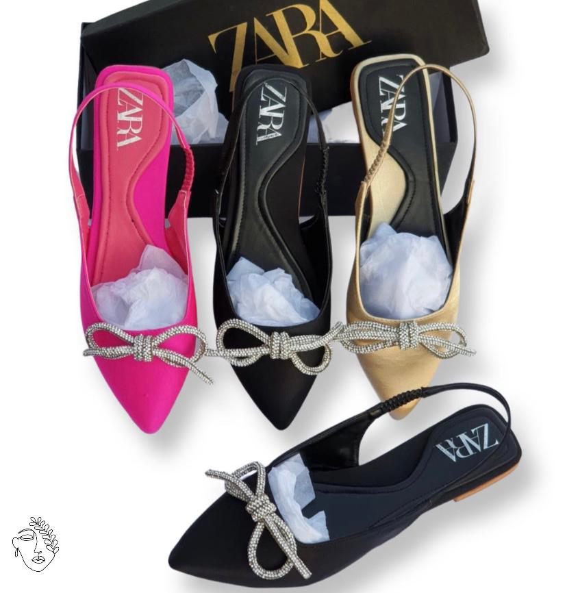 ZARA - BOW FLAT PUMPS