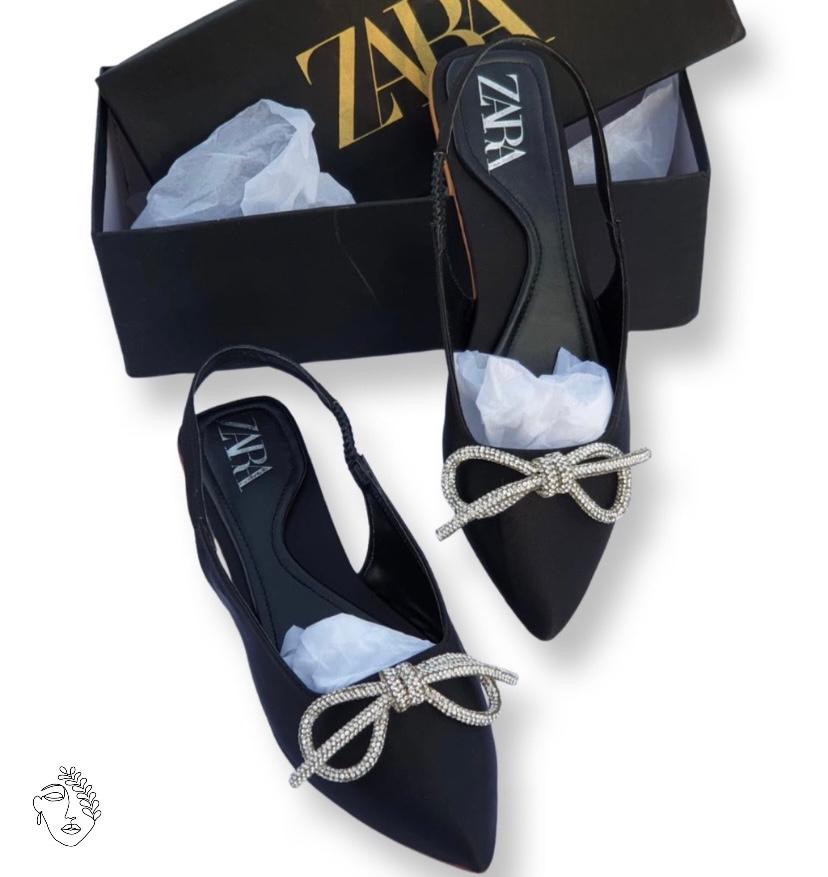 ZARA - BOW FLAT PUMPS