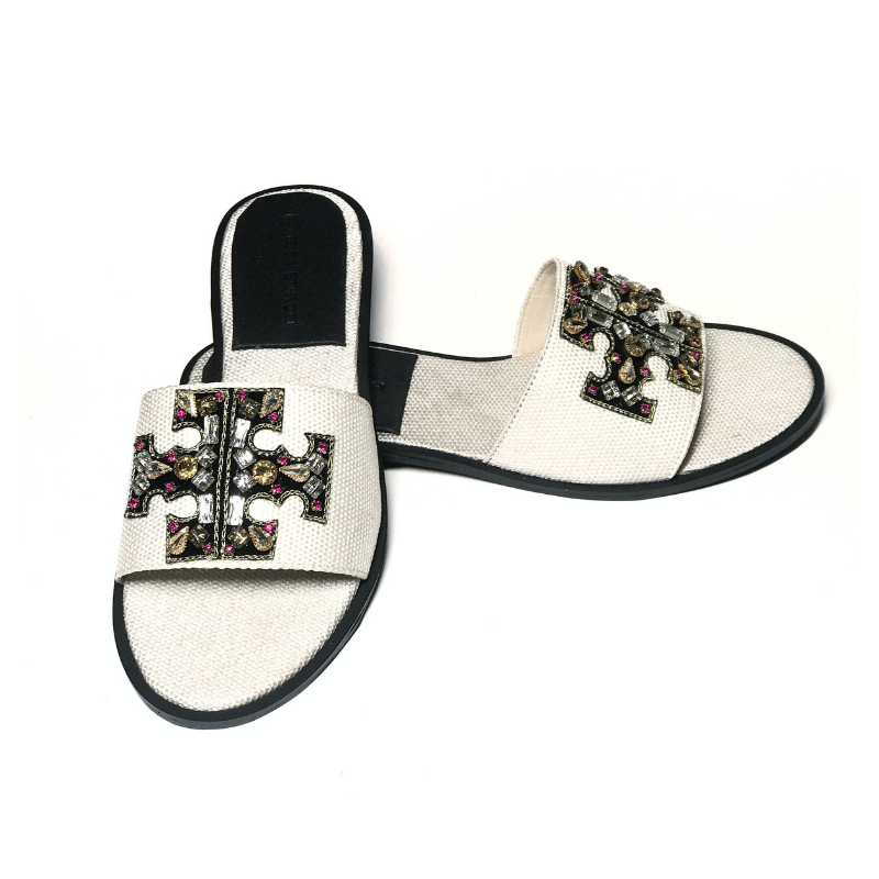 TORY BURCH INES EMBELLISHED SLIDES
