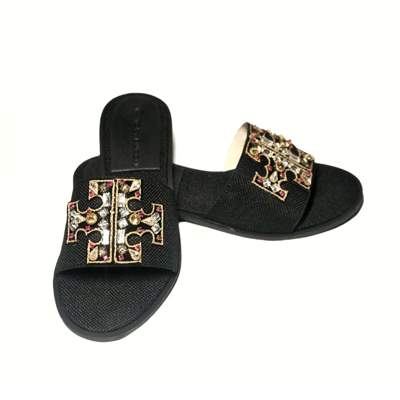 TORY BURCH INES EMBELLISHED SLIDES